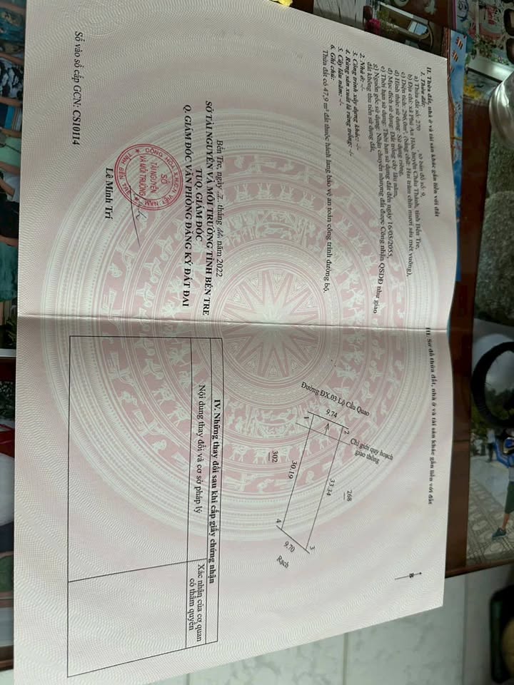 Đất nền Phú An Hòa 296m² giá 1 tỷ - Mặt tiền đường Lộ Cầu Quao, cơ hội đầu tư lý tưởng!