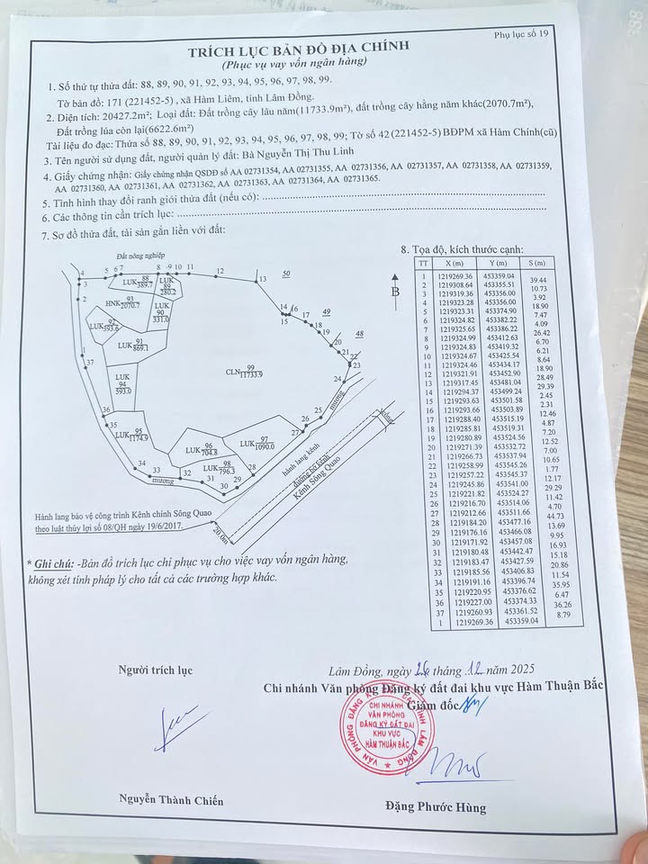 Đất nền 2ha tại xã Hàm Liêm, Hàm Thuận Bắc - Chỉ 4.5 tỷ VND!