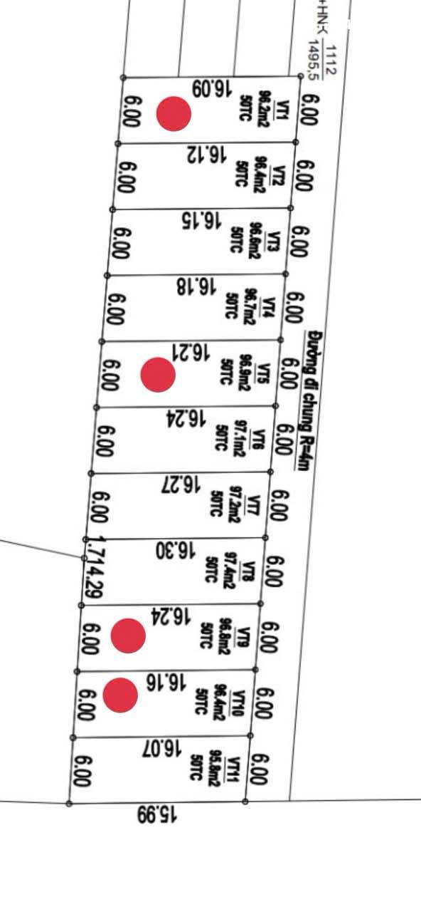 Đất nền Đất Đỏ 96m² giá chỉ 270 triệu - Cơ hội đầu tư hấp dẫn!