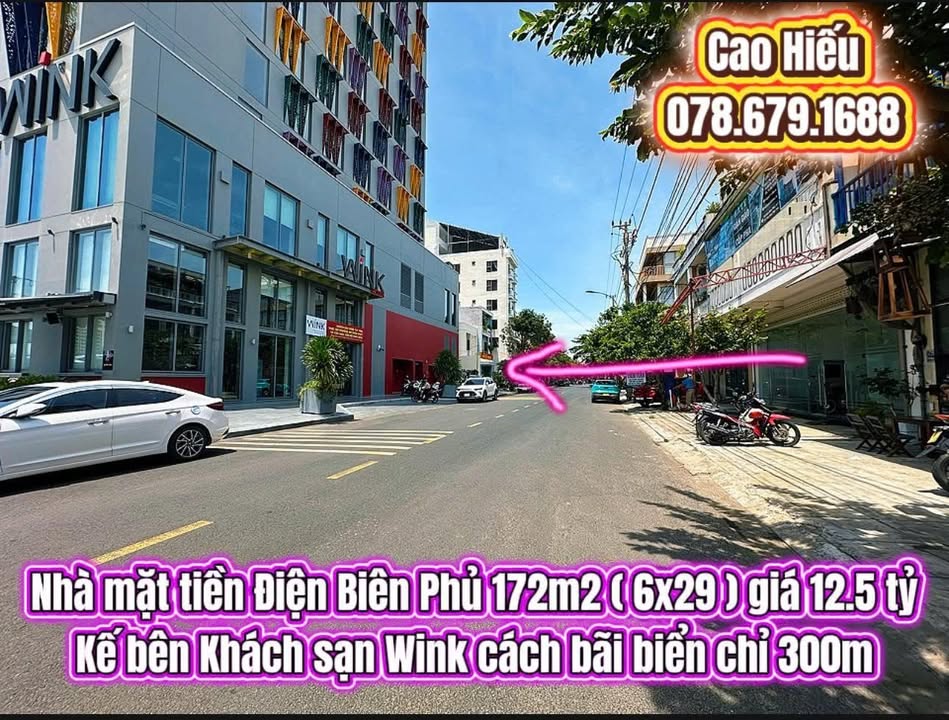Nhà mặt tiền Điện Biên Phủ, Tuy Hòa 172m² giá 12.5 tỷ - Kinh doanh hiệu quả gần biển!