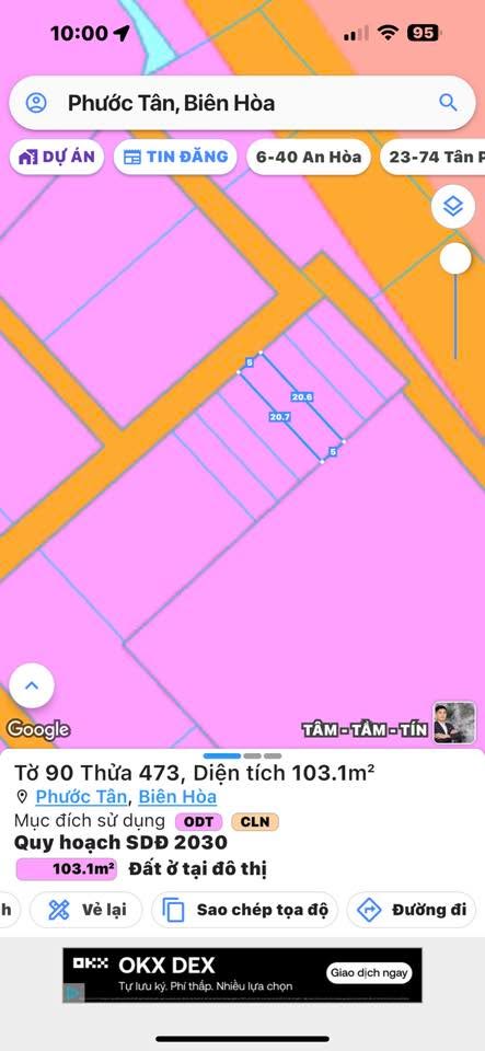 Đất nền Tân Mai 2, Phước Tân, 100m² giá chỉ 1.2 tỷ - Sổ hồng chính chủ!