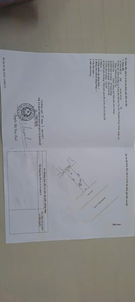 Đất nền 100m² đường số 8, KDC Văn Hóa Tây Đô - Giá 3.5 tỷ - Pháp lý sổ hồng chính chủ!