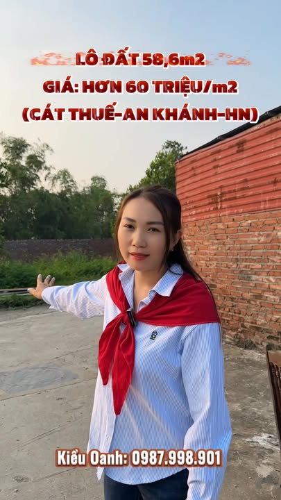 Đất nền An Khánh 58,6m² giá 4.269 tỷ - Sổ đỏ chính chủ, ô tô vào tận nơi!