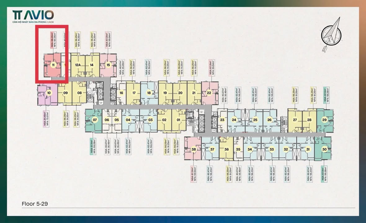 Căn hộ TT AVIO Dĩ An 68m² giá 2.563 tỷ - Không gian sống hiện đại, tiện nghi!