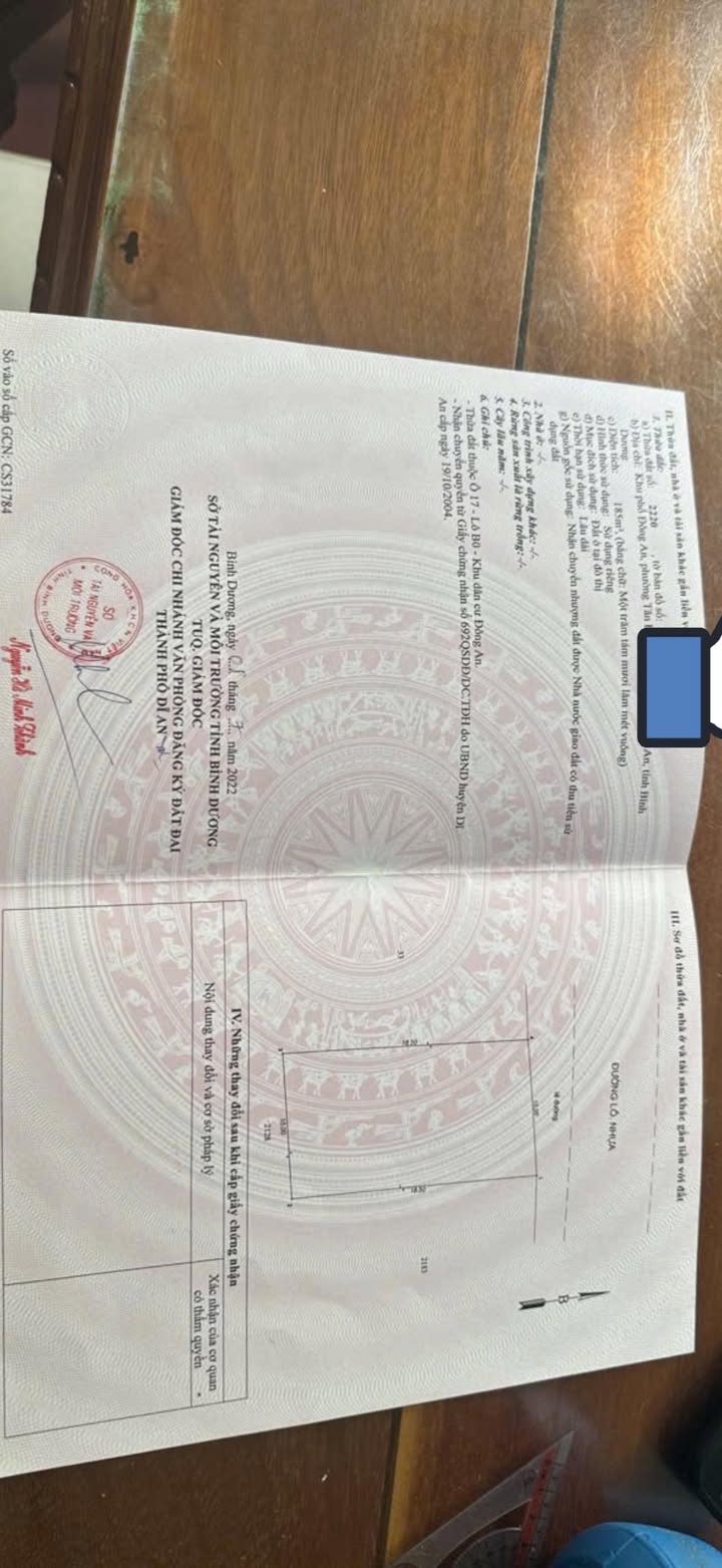 Đất thổ cư mặt tiền chợ Trang TAY - Dĩ An 200m² giá 8 tỷ - Đầu tư sinh lời ngay!