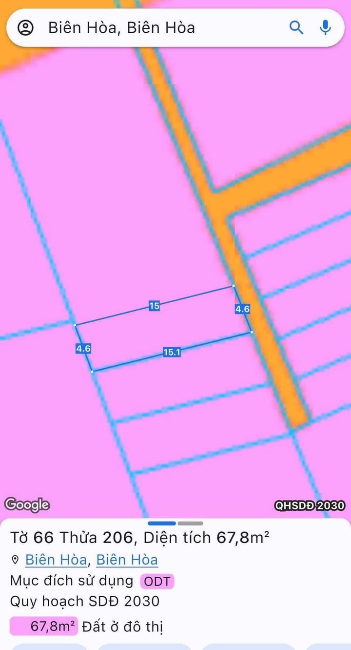 Đất thổ cư Tân Đông Hiệp 66m² giá 1.8 tỷ - Sổ đỏ chính chủ, công chứng ngay!