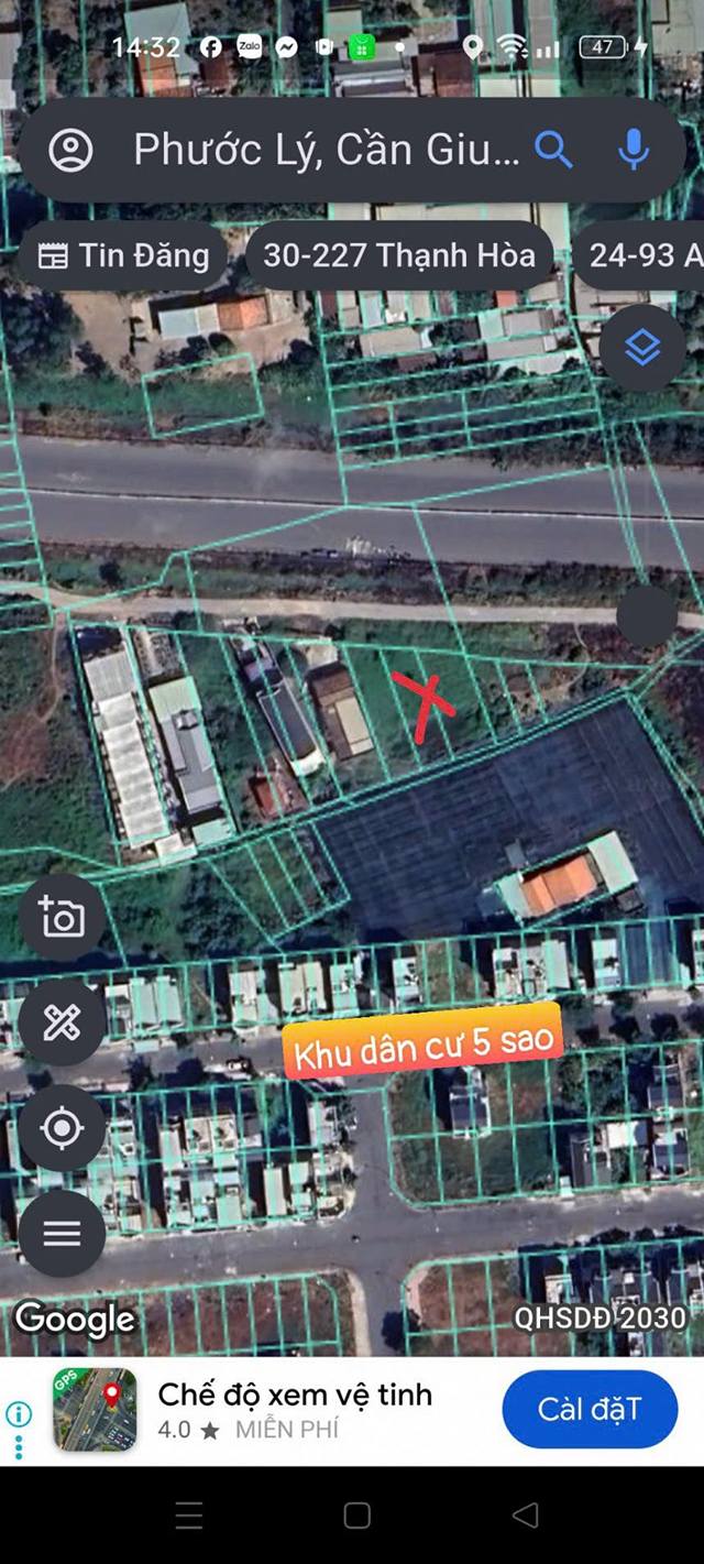 Đất thổ cư 200m² Phước Lý, Cần Giuộc, Long An - Giá tốt không thương lượng!