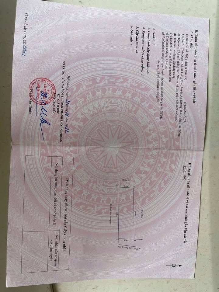 Đất nền Xích Thổ - Hồng Thái - An Dương 67m² giá 1.3 tỷ - Cơ hội đầu tư tuyệt vời!