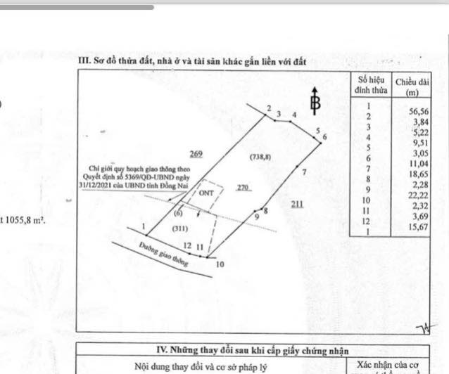 Đất thổ cư Bàu Hàm 1136m² giá 3 tỷ - Phù hợp làm kho bãi và nhà xưởng!