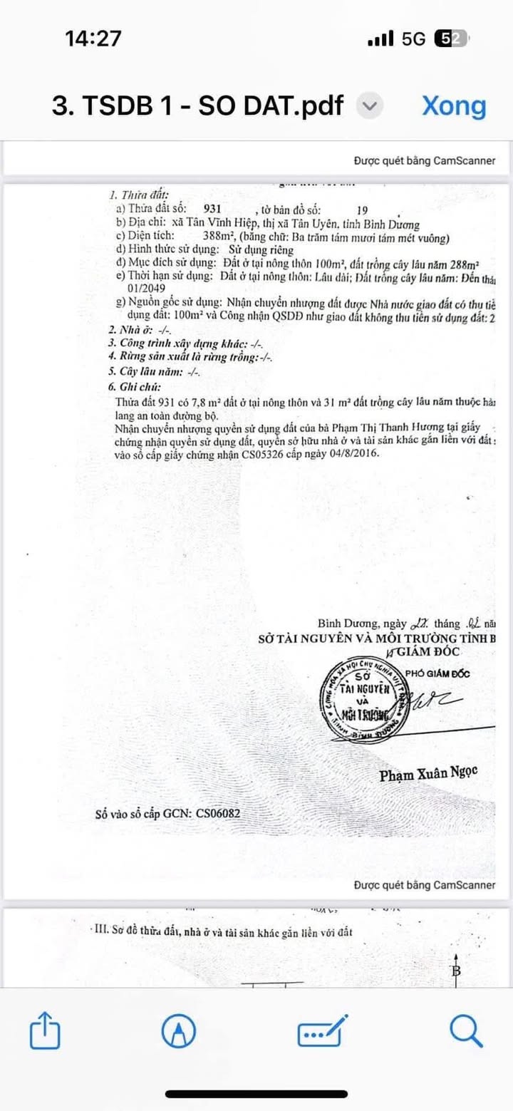 Đất nền Tân Khánh, Tân Uyên 294m² giá chỉ 2 tỷ - Pháp lý sổ riêng, thổ cư 100%!