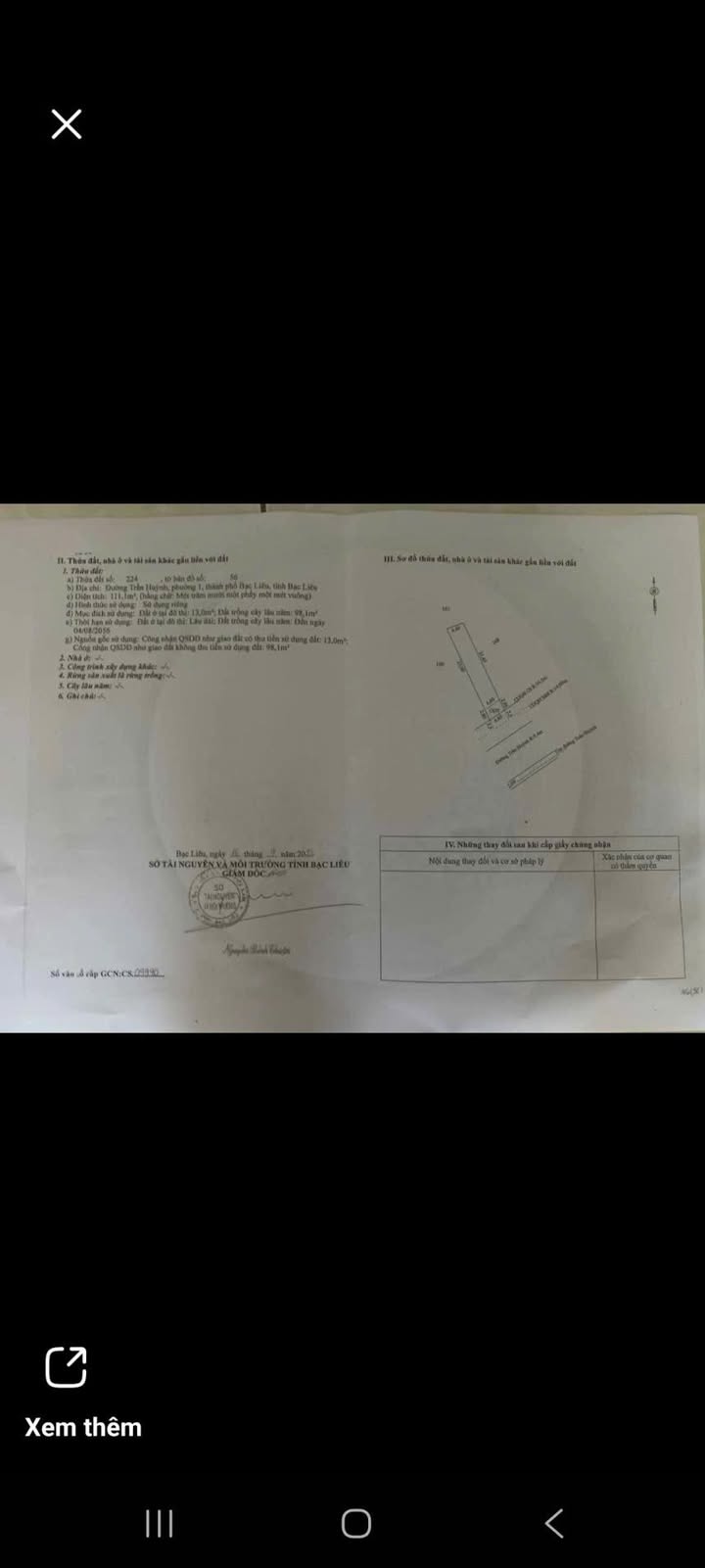 Nhà mặt tiền đường Trần Huỳnh, phường 1, TP. Bạc Liêu, 115m² - Cơ hội đầu tư tuyệt vời!