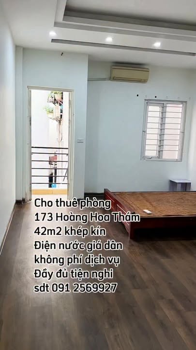 Căn hộ cho thuê tại Ngõ 173 Hoàng Hoa Thám 41m² giá 4.5 triệu - Không chung chủ, đầy đủ tiện nghi!