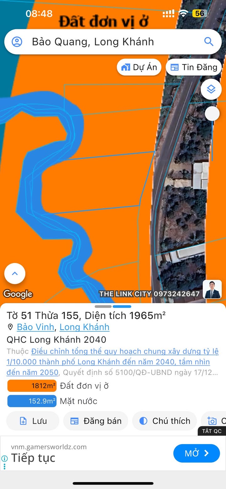 Đất nền Long Khánh 1350m² chỉ 5 tỷ - Cơ hội đầu tư lý tưởng!