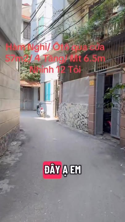 FrontHouse Hàm Nghi 57m² giá 12 tỷ - Ô tô vào tận cửa!