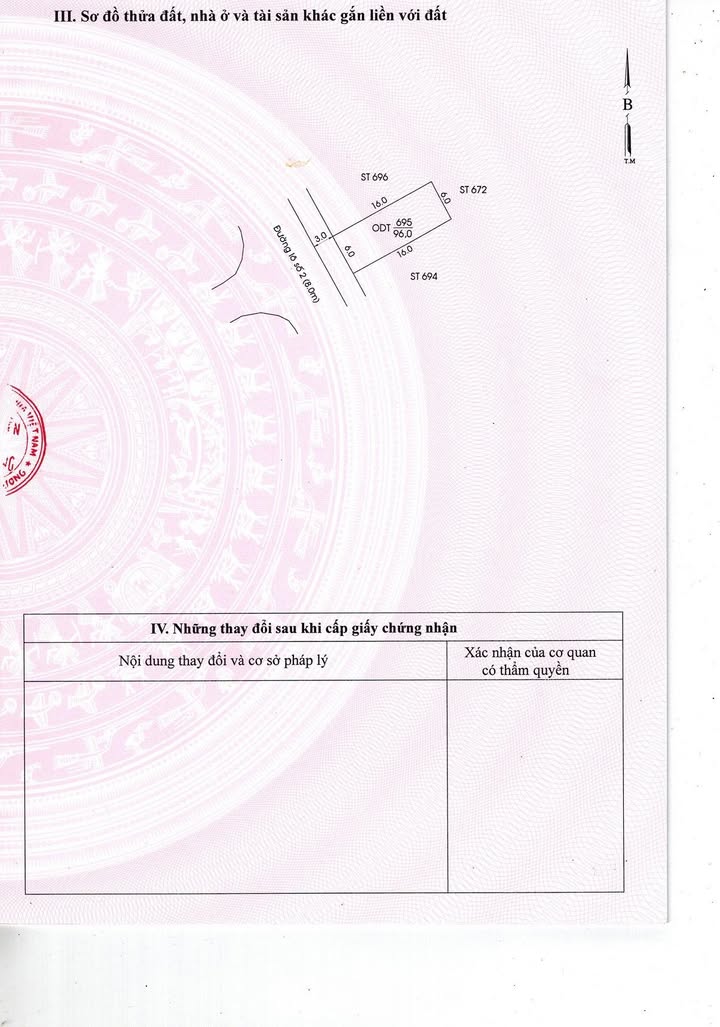 Đất thổ cư Hiệp Thành, Thủ Dầu Một 96m² giá 4 tỷ - Pháp lý rõ ràng, chính chủ!