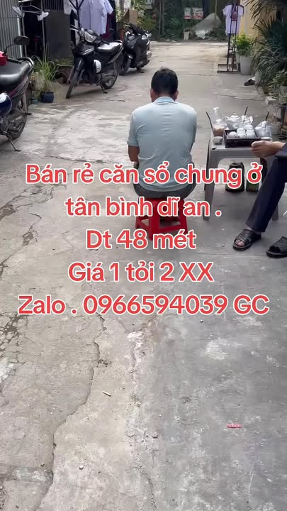 Căn hộ Tân Bình Dĩ An 48m² giá 1.2 tỷ - Cơ hội đầu tư tuyệt vời!