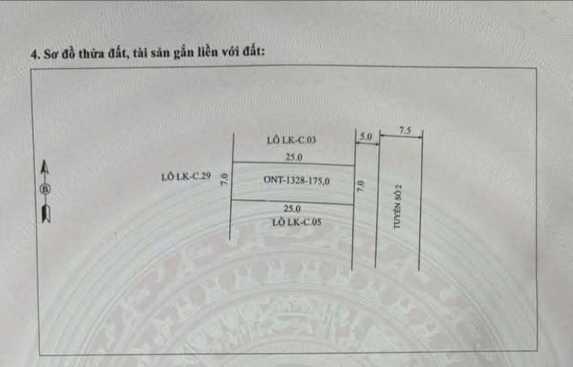 Lô đất Tượng Văn, Nông Cống 175m² hướng Đông - Đường thông tứ phía, giá thỏa thuận!