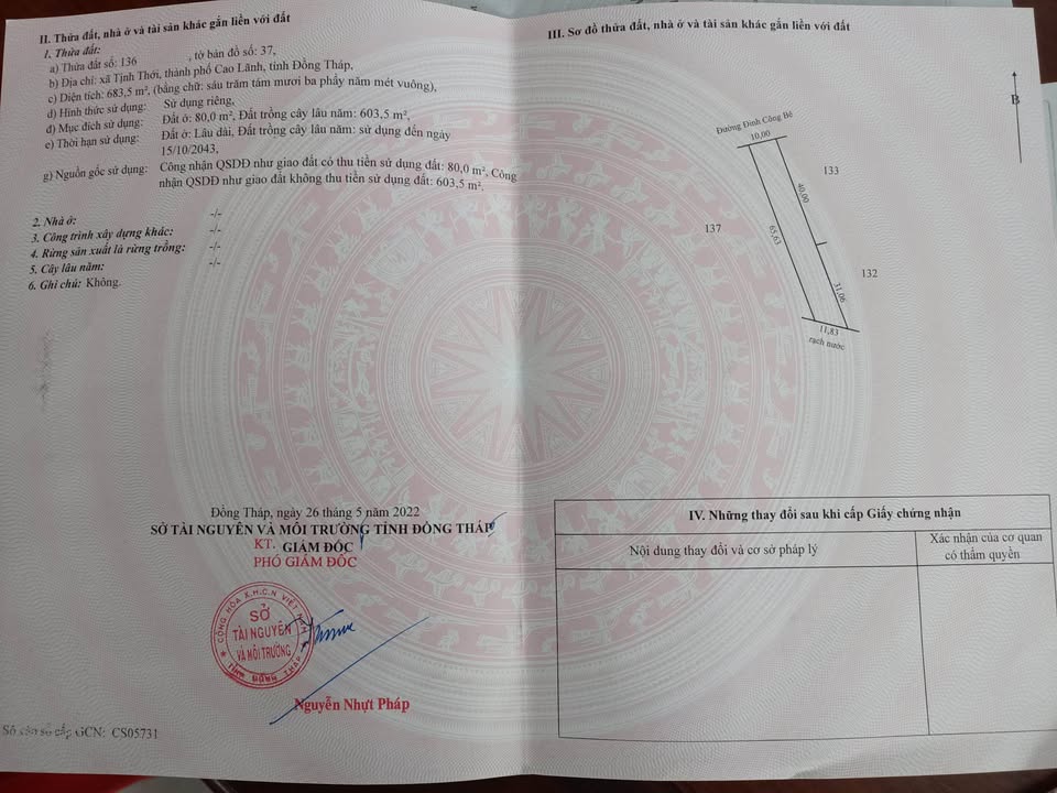 Đất nền phường Cao Lãnh 80m² giá thỏa thuận - Cơ hội đầu tư hấp dẫn!