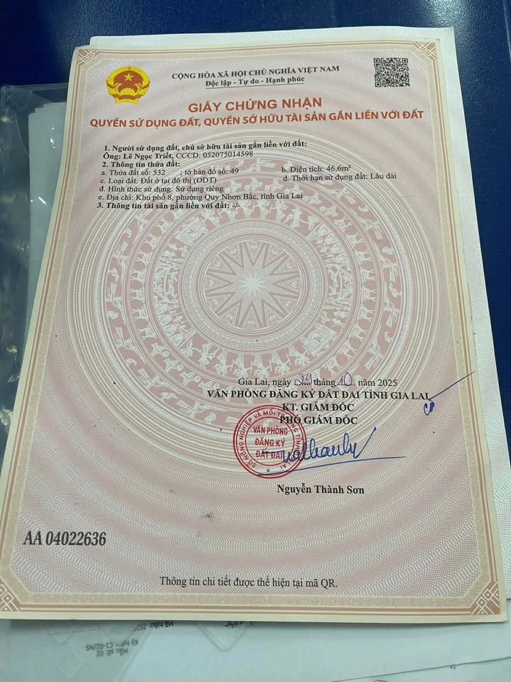 Đất Nhơn Phú 47m² giá 1.59 tỷ - Đường ô tô vào tận nơi!