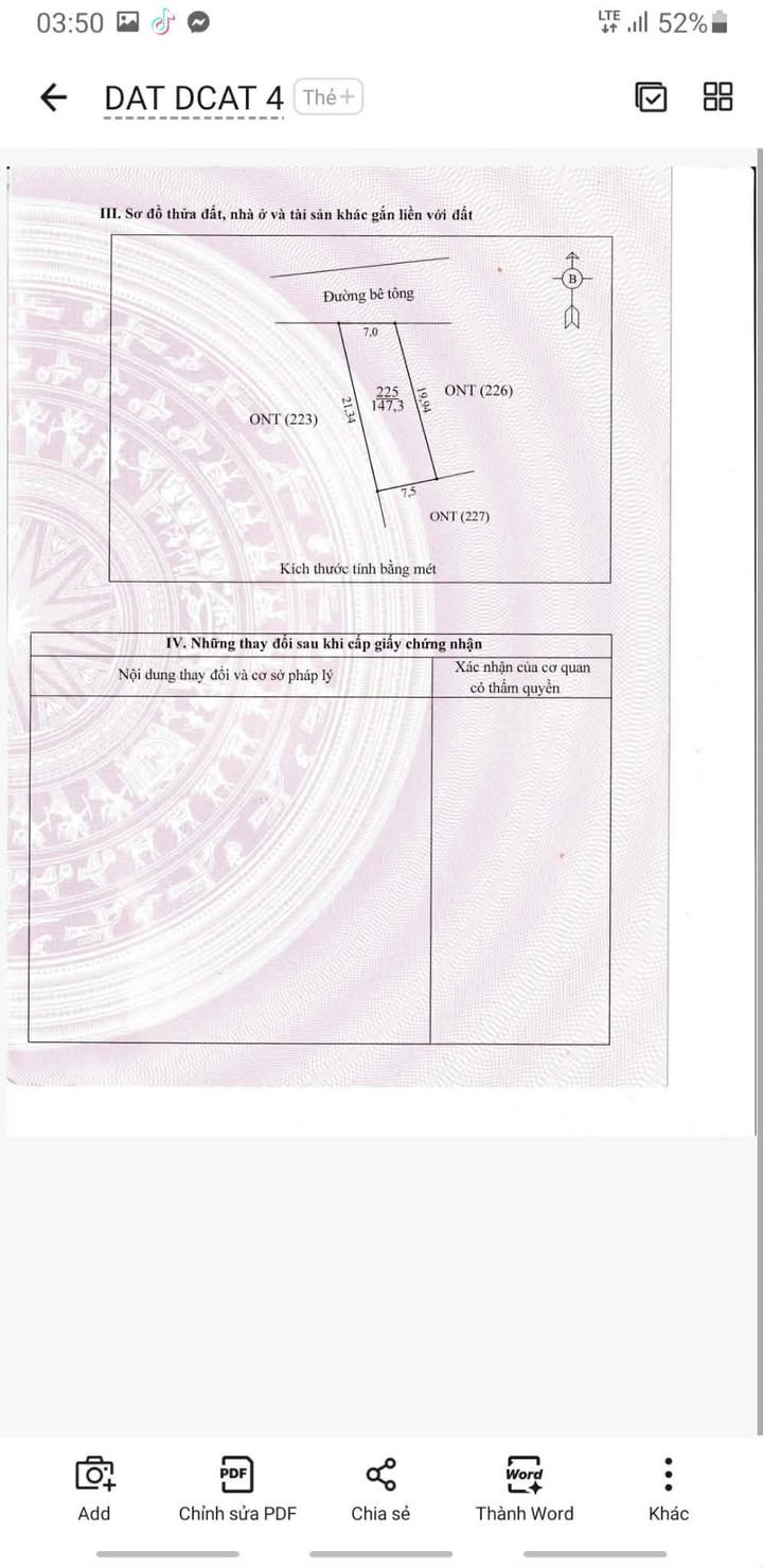 Đất thổ cư chính chủ tại Minh Châu, Diễn Châu 1470m² - Đầu tư sinh lời tốt!