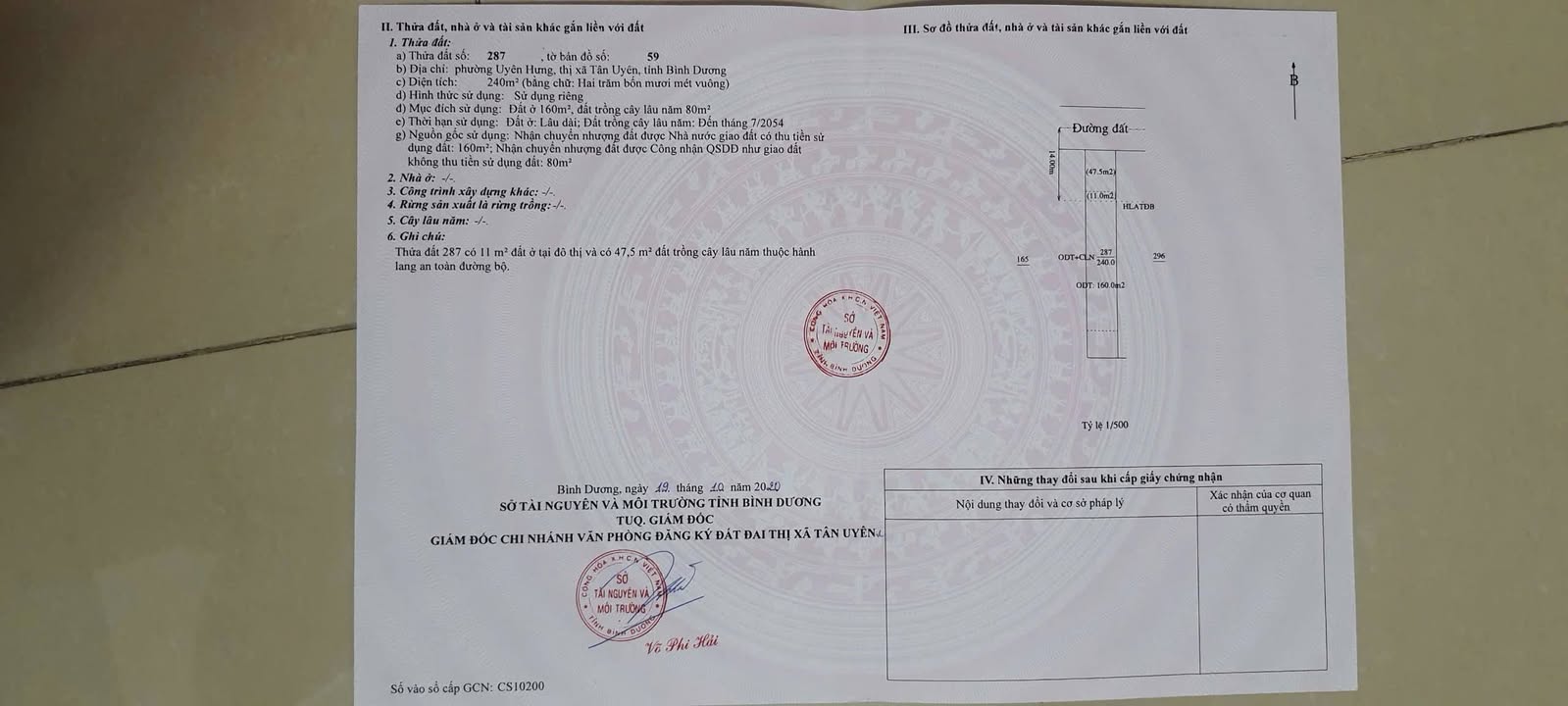 Đất nền Tân Uyên 240m² giá 2.65 tỷ - Cơ hội đầu tư sinh lời tốt!