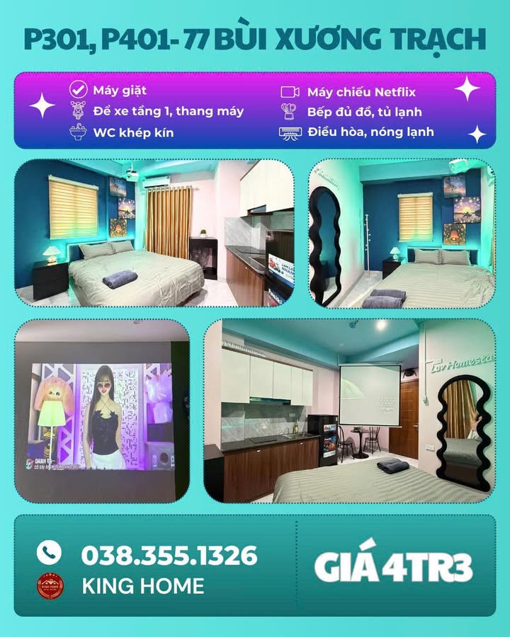 Căn hộ chung cư mini 77 Bùi Xương Trạch - Full nội thất, tiện nghi sẵn sàng ở ngay!