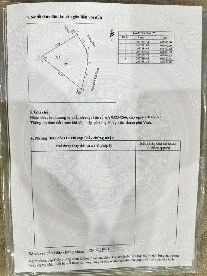Lô góc 2 mặt tiền Lê Viết Thuật, 247m² giá 30 tỷ - Cơ hội đầu tư hiếm có!