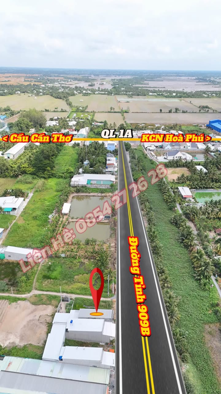 Nhà mặt tiền đường Tỉnh 909B, xã Phú Quới, Vĩnh Long, 93m², giá 1.35 tỷ - Sẵn sàng vào ở ngay!