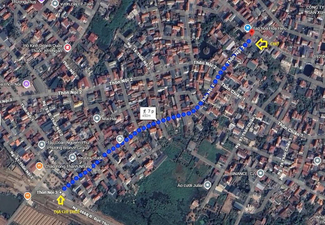 Cho thuê nhà thôn Nội, Hoài Đức 47m² - Khu vực yên tĩnh, an toàn!