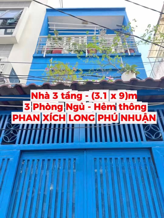 Nhà 3 tầng Phan Xích Long, Phú Nhuận 27m² giá 4 tỷ - Sổ hồng chính chủ, vào ở ngay!