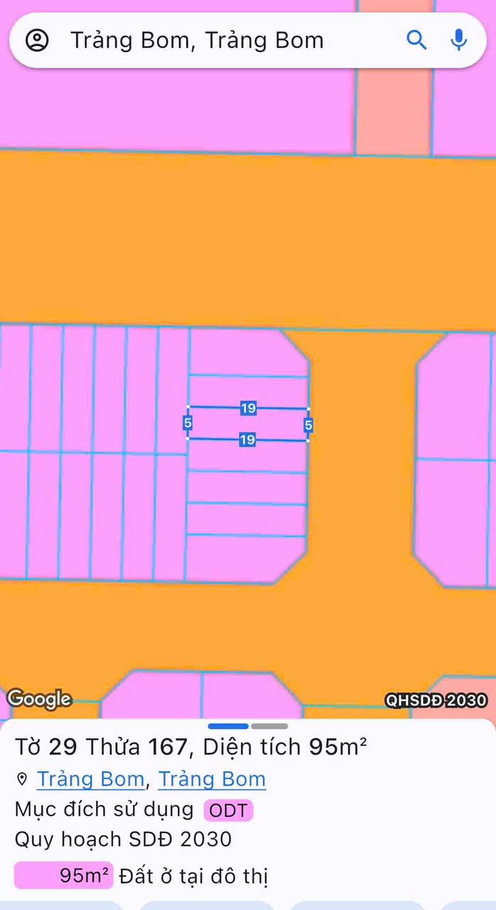 Đất nền Khu đô thị Bàu Xéo 95m² giá 1 tỷ - Vị trí cực đẹp, sổ đỏ chính chủ!