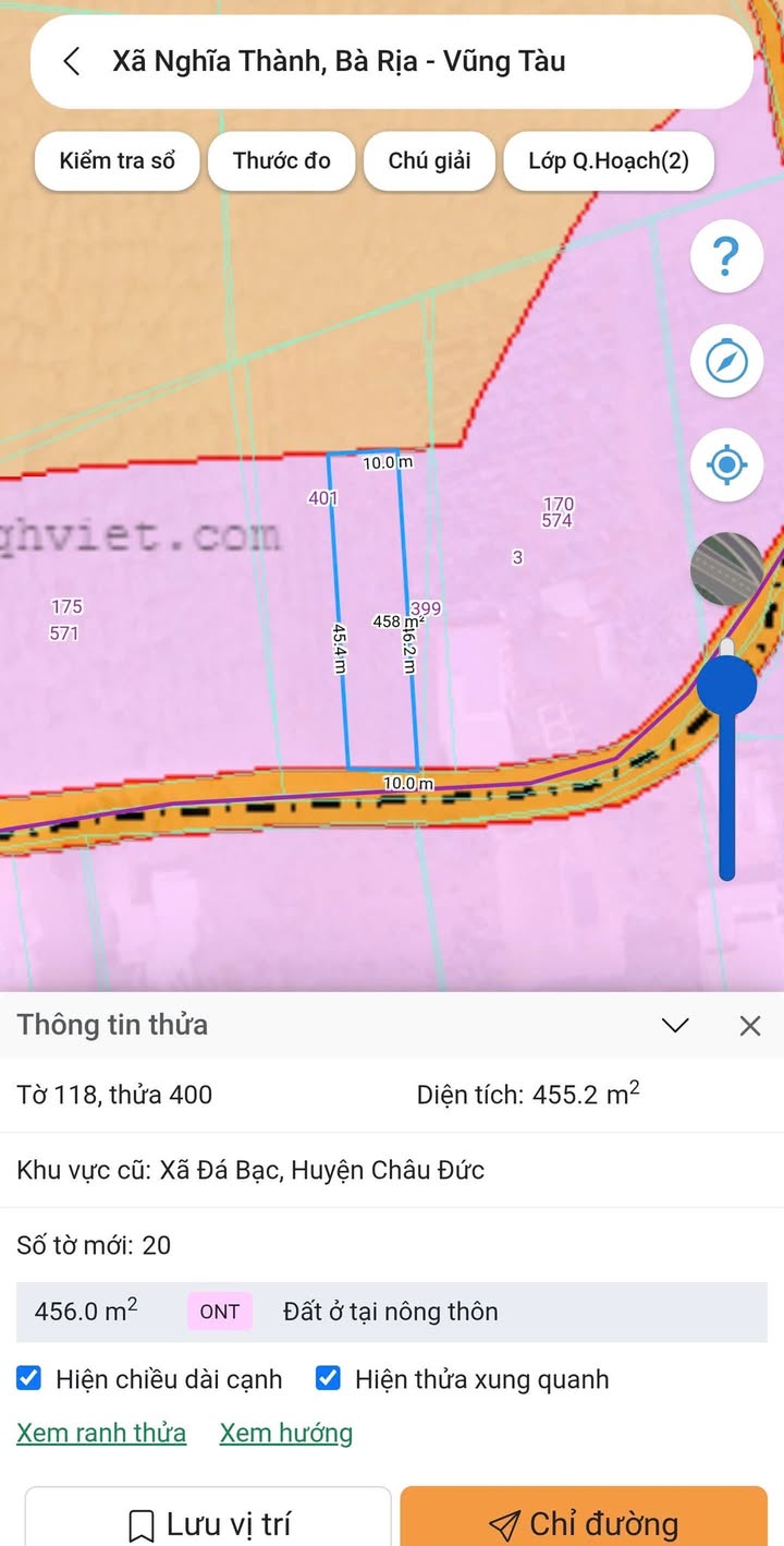 Đất nền Suối Rao Châu Đức 455m² giá 2.8 tỷ - Cơ hội đầu tư hiếm có!