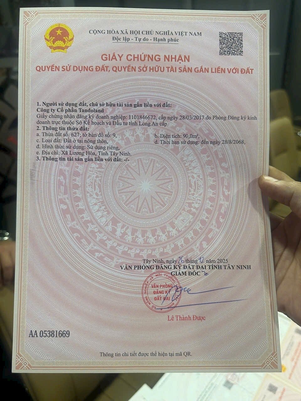 Đất Bình Chánh 90m² giá 2.34 tỷ - Cần bán gấp trước Tết!