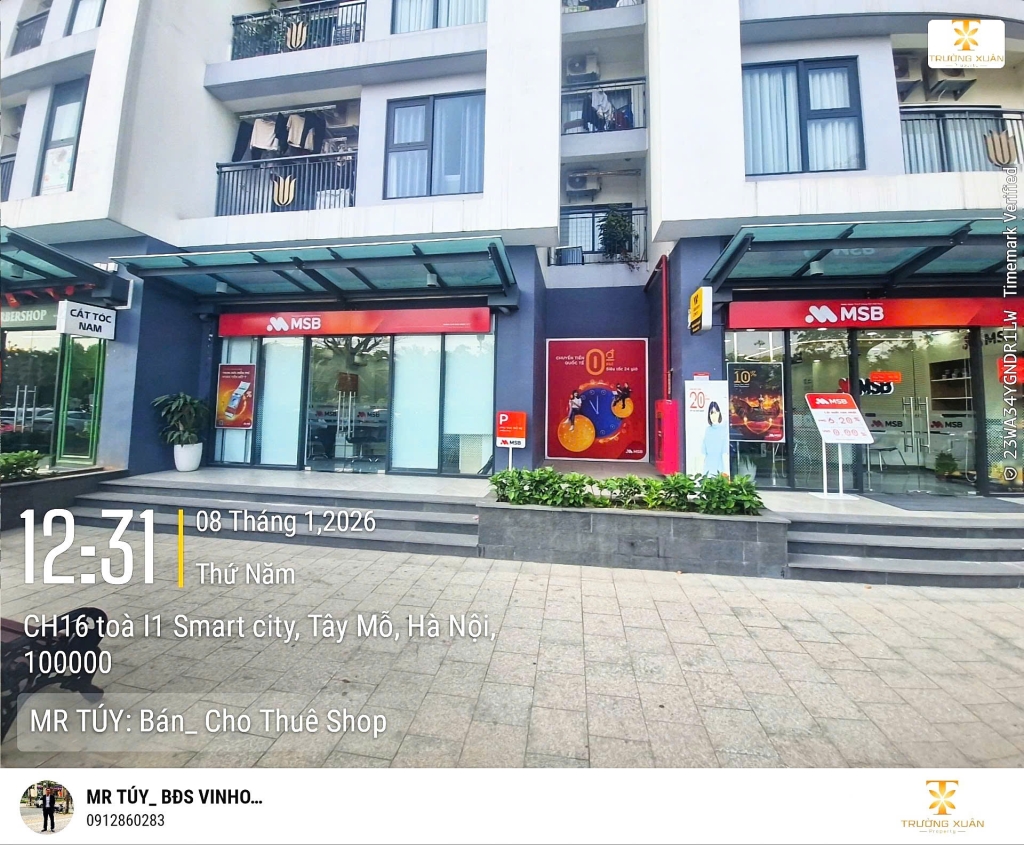 Shophouse Imperia Smart City 65m² giá 9.8 tỷ - Đầu tư an toàn với dòng tiền thuê ổn định!