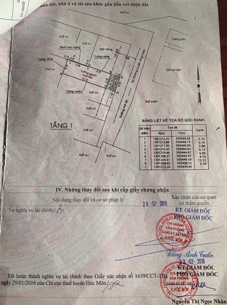 Nhà riêng tại Xuân Thới Đông, Hóc Môn 61.5m² giá 3.55 tỷ - Sẵn sàng vào ở ngay!