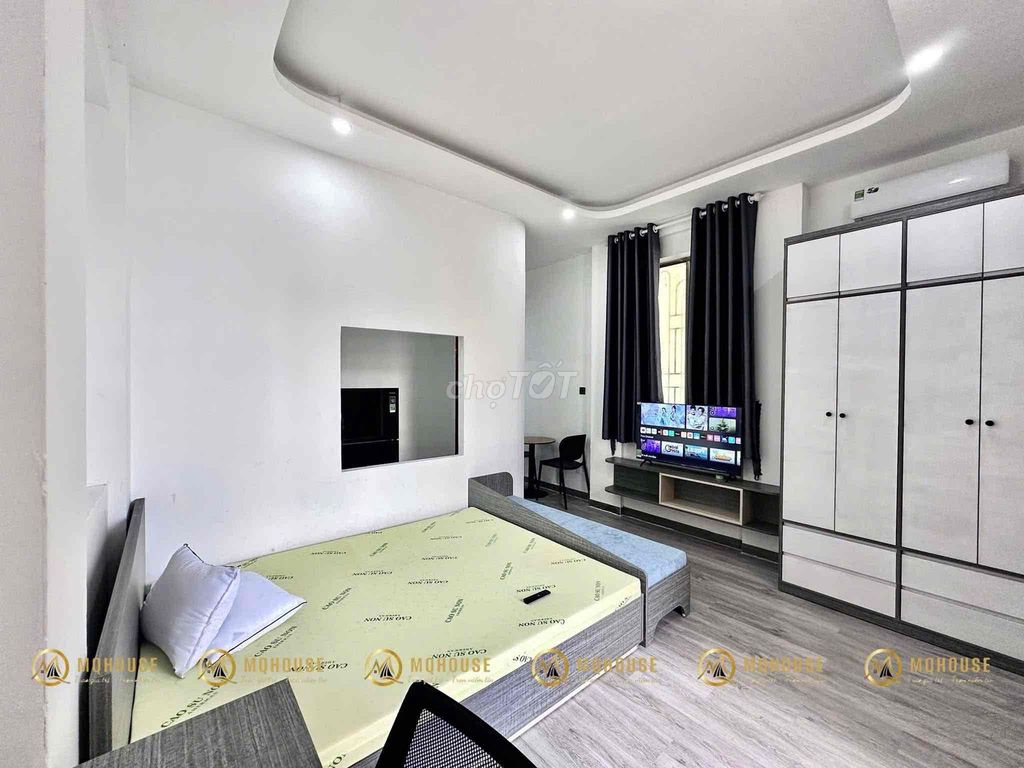 Căn hộ 1 phòng ngủ Nguyễn Văn Cừ 35m² giá 7.5 triệu - Phòng đầy đủ nội thất!