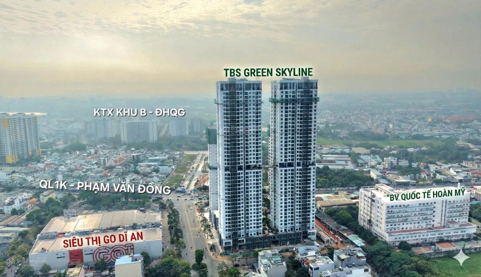 Căn hộ Green Skyline Dĩ An 70m² giá 4.2 tỷ - Tầm nhìn đẹp, sống an yên!