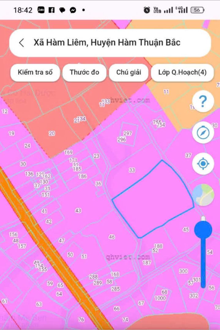 Đất thổ cư Hàm Liêm 3.1 sào giá 2.7 tỷ - Mặt tiền 47m sát nhựa Ngô Đức Tốn!