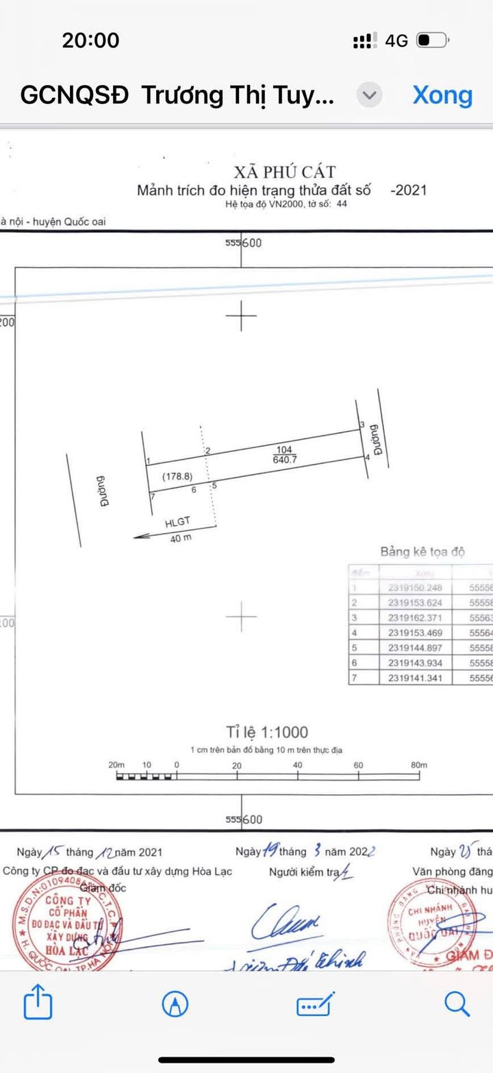 Đất thổ cư Quốc Oai 640m² giá 30 tỷ - Cơ hội đầu tư tuyệt vời!