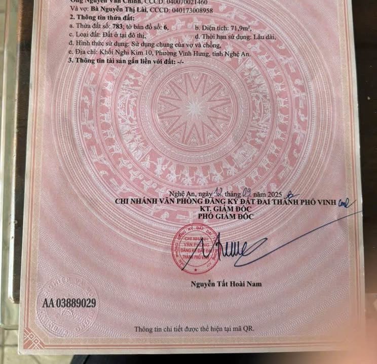 Đất nền Nghi Kim 71.9m² giá chỉ 1.3 tỷ - Ô tô vào tận đất!