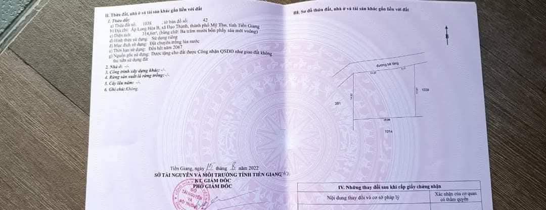 Đất nền Đạo Thạnh, Mỹ Tho 340m² giá 2 tỷ - Đường ô tô vào tận nơi!