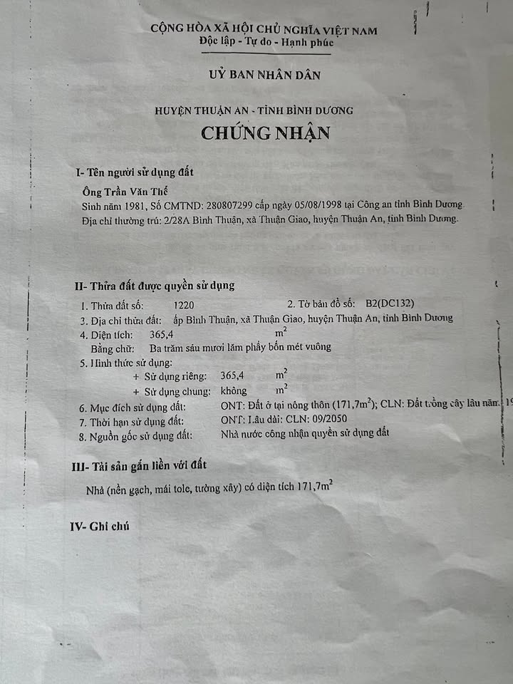 Đất nền Thuận Giao 223m² giá 2.55 tỷ - Đầu tư sinh lời nhanh!