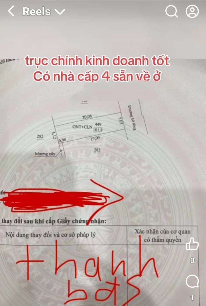 Nhà cấp 4 Minh Đức, Tứ Kỳ, Hải Dương 102m² giá 2.05 tỷ - Vị trí đắc địa cho đầu tư!