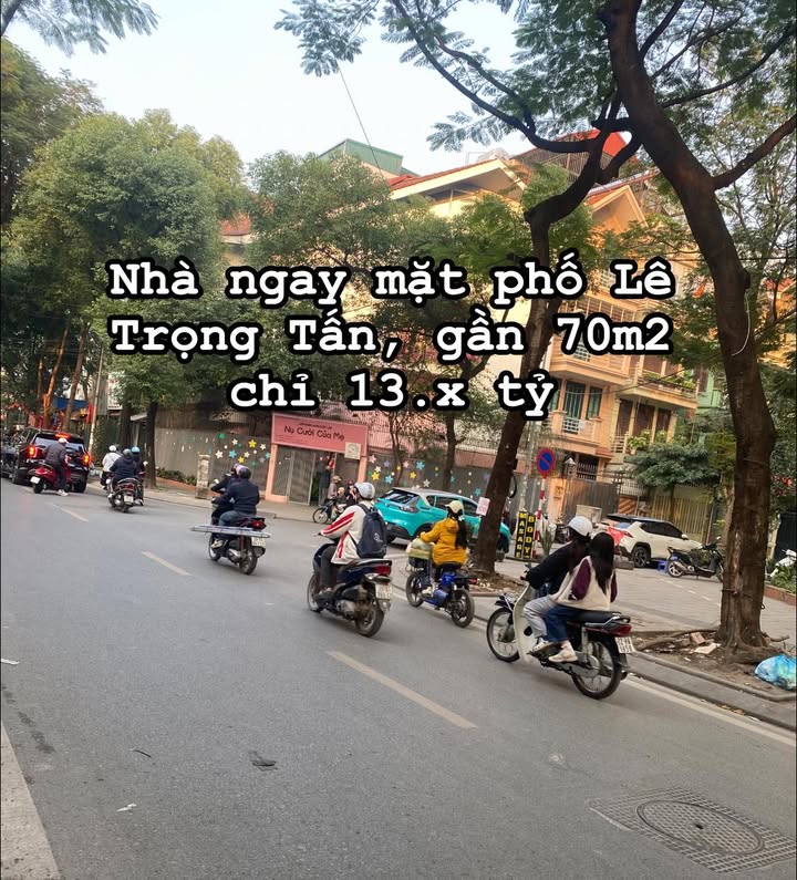 Nhà phố mặt tiền Lê Trọng Tấn, Thanh Xuân 70m² giá 13 tỷ - Kinh doanh sầm uất ngay trung tâm!