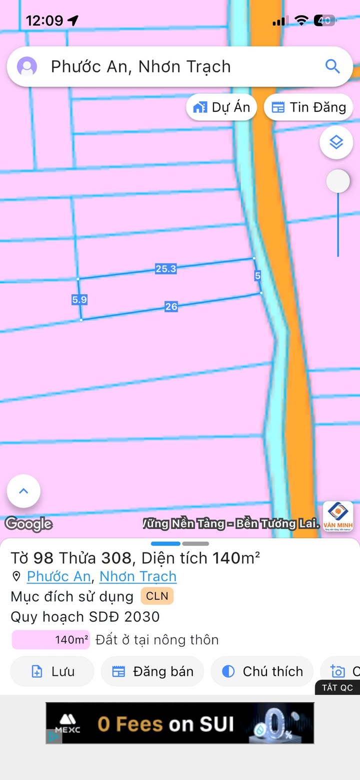 Đất nền Phước An Nhơn Trạch 225m² giá 1.5 tỷ - Đầu tư sinh lời ngay!