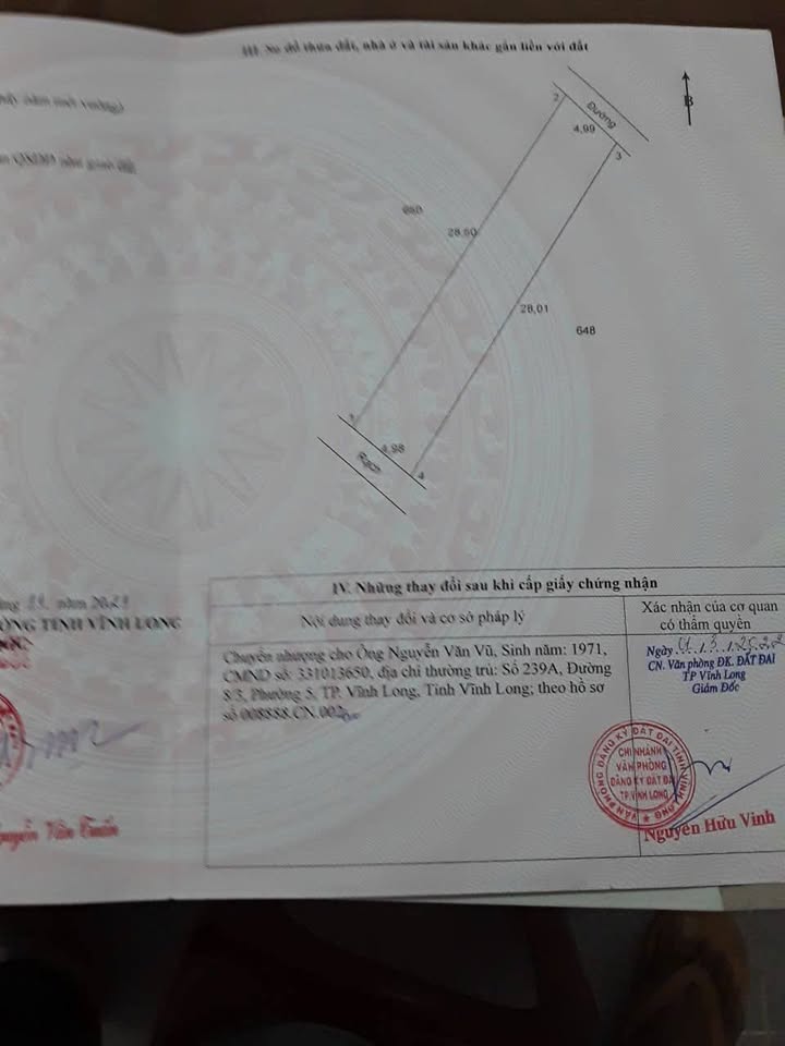 Đất nền Phường Thanh Đức, Vĩnh Long 137m² giá 500 triệu - Sổ hồng chính chủ!