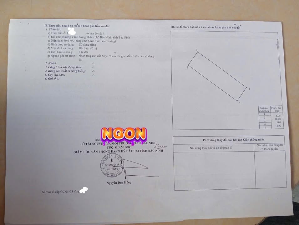 Lô đất đẹp Vân Dương 90m² giá thỏa thuận - Đầu tư sinh lời ngay!