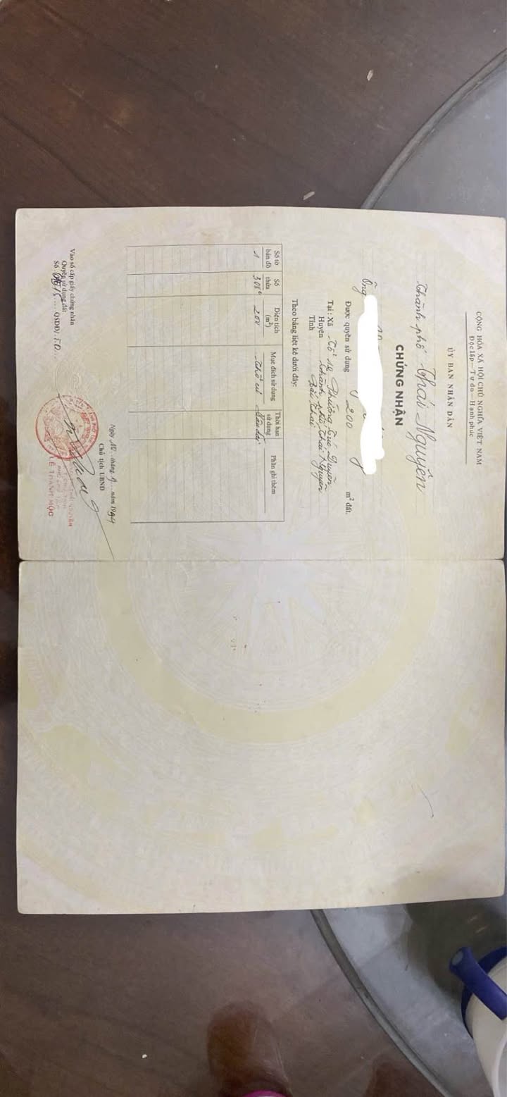 Đất thổ cư Túc Duyên Thái Nguyên 200m² - Gần chợ chỉ 10m đi bộ!