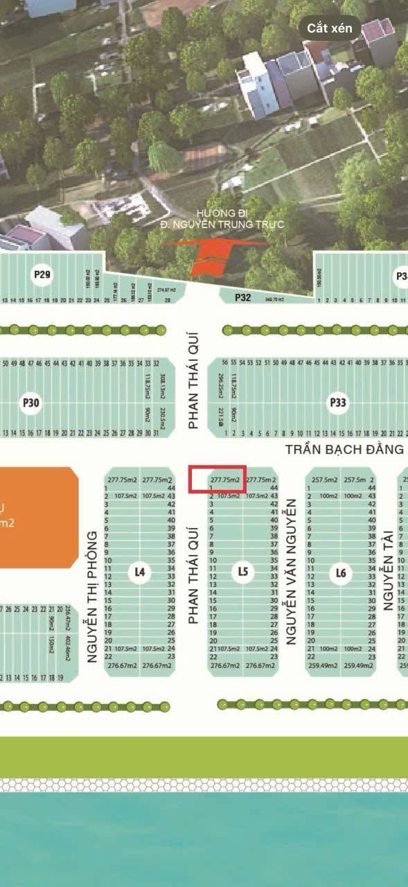 Đất nền góc 2 mặt tiền Trần Bạch Đằng, Rạch Giá 277.75m² - Đầu tư sinh lời ngay!