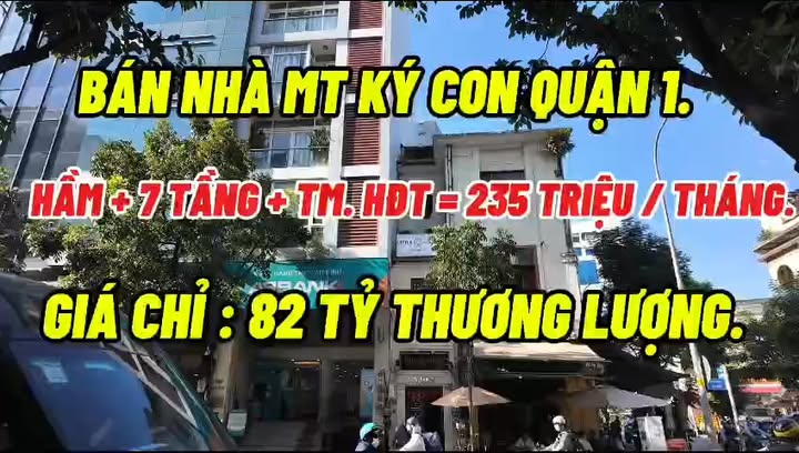 Bán nhà mặt tiền Ký Con Quận 1 104m² giá 82 tỷ - HĐ thuê 235 triệu/tháng